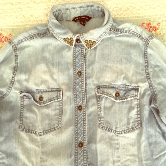 Chemise Boutonnée Rock & Republic – Femme – Longues Manches, à Carreaux – Taille XS